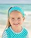 RuffleButts® Girls Aqua Polka Dot Swimwear Headband - 2T-8