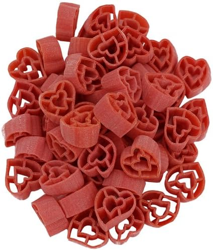 Colored Red Hearts Pasta - 17.8 oz (Pack of 12)