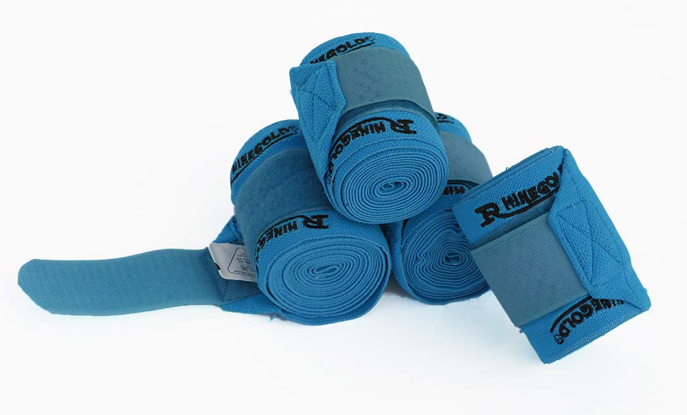 Rhinegold Elasticated Training Bandages-Turquoise
