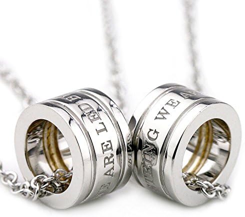 Gift Wrapped: SV925 Pair Necklace, Limited Quantity Special Version, Gold Thread, Baby Ring, Silver, Set of 2 Men and Women