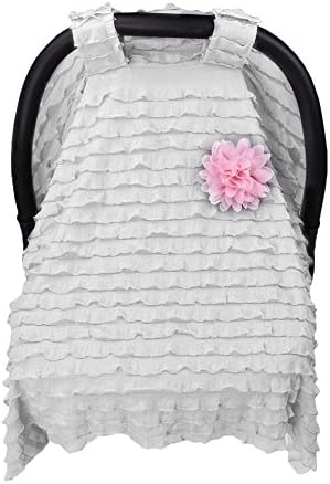 DAYNECETY Pushchair Sunshade Babay Buggy Pram Stroller Shade Sun Sleep Stroller Cover (White)