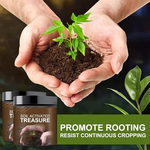 Makingtec Soil Activated Treasure, Organic Conditioner, Premium Plant Flower Fertilizer, Activator For Raised Garden Beds, Potting Mix, Lawns And Gardens (1)