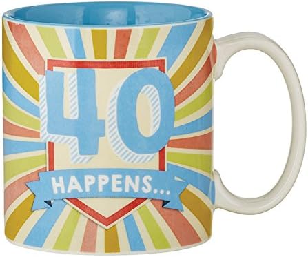 Creative Brands 40 Happens Ceramic Coffee Mug