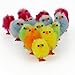 WEWILL Adorable Mini Vibrant Colors Easter Chicks - Box of 12 Party Decoration Easter Egg Bonnet Decoration Plush Chicks 1-Inch (Style 1)