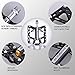 BONMIXC Mountain Bike Pedals 9/16 4 Sealed Bearings Excellent Lubricity Alloy MTB Pedals