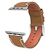 Apple Watch Band 42mm Leather, Swees iWatch Genuine Leather Bands Strap Wristband with Stainless Steel Buckle for Apple Watch Series 3, Series 2, Series 1, Sports & Edition Women Men, Vintage Brown