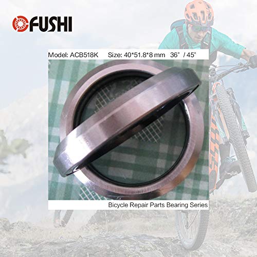 Ochoos ACB518K Bearing 4051.88mm 36/45 (1 PC) 1-1/2 Inch Bicycle Headset Repair Parts Ball Bearings - Thumbnail 2