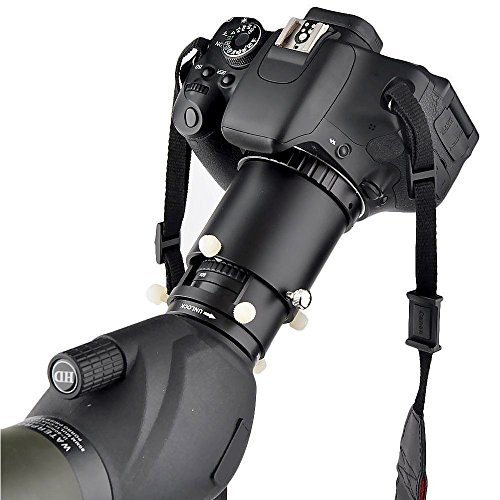 Landove Spotting Scope Camera Adapter-For DSLR Camera Connect to Spotting Scope with Eyepiece 1.54"-1.89" (39mm to 48mm)-Allow Your Scope a Long Range Telephoto Zoom Lens