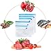 Sous Vide Bags Kit, Best Food Saver Bags Kit, 5 BPA Free Reusable Food Vacuum Sealed Bags and 1 Pump Help to Save Food Longer, Easy to Use, Best Sous Vide Bags Kit for 2018