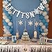Christmas Snowflakes Banner Kit Silver Glitter Let It Snow Garland For Winter Holiday Merry Christmas Party Decoration