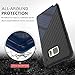 Galaxy Note 7 Case, Samsung Galaxy Note 7 Case, WWW [Shockproof Series] Textured Pattern Grip Cover Bumper Case Shockproof Impact Resistance Cover for Samsung Galaxy Note 7 Black + Navy Blue