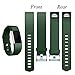 GEAK Bands for Fitbit Charge 2, Adjustable Sports Wrist Bands for Fitbit Charge 2, Small Classic Olive Green