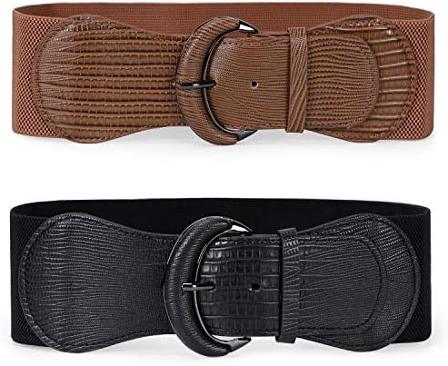 JASGOOD Women Stretchy Wide Waist Belt 