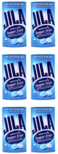 Jila Naturally Sugar Free Peppermint Mint Tin Pack of 6 - No Artificial Colors, Flavors, or Sweeteners - Thumbnail 3