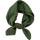 Pemilosci Premium Double Layer Cotton Bandana Head Hair Neck Scarf Scarves, Headband, Head Wrap for Women 28 x 28 inch