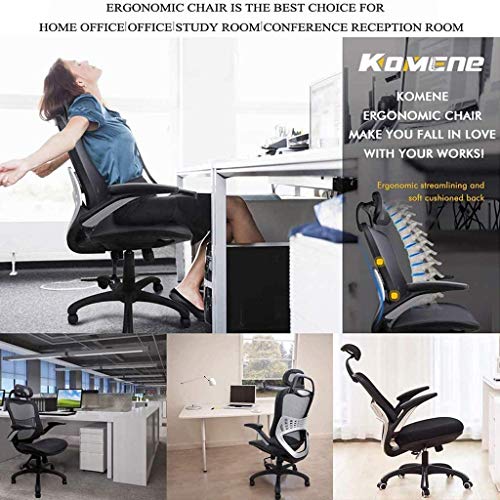 Komene Office Chair Ergonomic Home Desk Chair High Back Mesh Executive