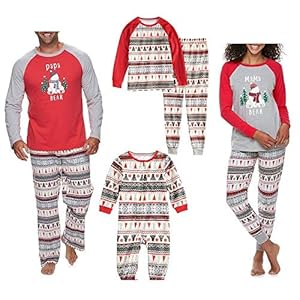 Conjunto de Pijamas a Juego Familiar de Navidad Navideño