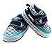 Kuner Baby Boys and Girls Cotton Rubber Sloe Outdoor Sneaker First Walkers Shoes (13.5cm(12-18months), Green Stripes)