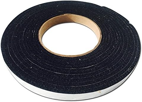 Viholi180" x 1/2" x 1/8" Black Hi Temp BBQ smoker Gasket Self Stick
