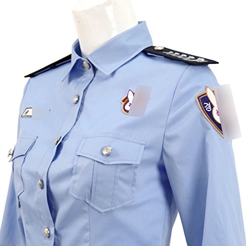 Hot FPS Online Game Policewoman Uniform Costume Shirt and Pants Cosplay Outfit - Image 5