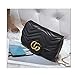 CG Marment matelassé Leather Super Mini Bag Small Handbags for Women Flap Cute Crossbody Bags for Women Cell Phone Purse with Chain -Black