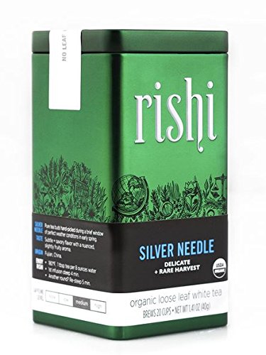 Rishi Tea Organic Silver Needle Loose Leaf Tea, 1.41 Ounces Tin