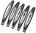 Nicedmm 24 Pcs Women Large Black BB Clip - 3.15 Inch Long - Scrub Side Clip Female Hairpin Springboard Clip Liu Hai Clip