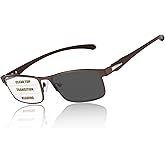 GHDBFMB Photochromic Progressive Multifocus Reading Glasses Men Transition Blue Light Blocking Multifocal Computer Readers