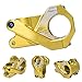 Bike Handlebar Stem 31.8mm Aluminium Alloy Hollow Handlebar Stem Cycling Mountain Bike Handlebar Riser(Yellow)thumb 1