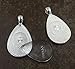 12 Deannassupplyshop 20X30mm teardrop oval Pendant Trays with glass Silver 20X30mm - Pendant Blanks Cameo Bezel Settings Photo Jewelry - Custom Jewelry Making