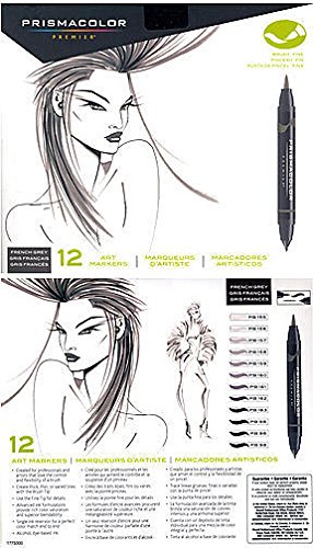 Prismacolor Brush-Tip Marker Sets (French Grey) 1 pcs sku# 1848002MA