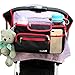 Universal Stroller Organizer Bag with Cup Holders Fits for Stroller like Uppababy, Baby Jogger, Britax, Bugaboo, BOB, Umbrella,Caddy Parent Console and Pet Stroller Accessories