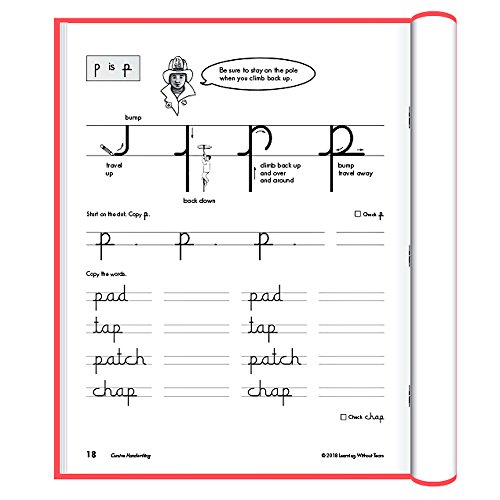 Handwriting Without Tears Printing Power - Cursive Handwriting - Writing Notebook - 2nd and 3rd Grade Kit - Bonus Pencil for Little Hands, and Eraser - Thumbnail 3