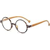 JOVAKIT Retro Round Blue Light Blocking Glasses for Women Men, Literary Vintage Style Non-prescription Computer Eyeglasses