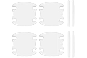 ZIKEFEST 8PCS Car Door Handle Protector, Transparent Bumper Trim Guard Sticker, Waterproof Anti-Scratch Door Handle and Rear View Mirror Protection Film, Universal for Most Car