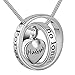 Cring Coco Womens&Mens No longer by my side,forever in my heart carved locket cremation Urn necklace for mom & dad (Husband)