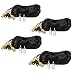 Henxlco 4 Pack 10ft CCTV Security Surveillance Camera Video Power Cable Pre-Made All-in-One BNC RCA Cable