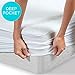 Queen Mattress Pad Cover -Queen Size Bed Pad (60x80 inch Deep Pocket Stretches up to 16 inches)- Quilted Fitted Sheet for Mattress, White