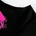 Smile Fish Women Lips Off The Shoulder Slouchy Sweater Sweatshirt(Black-rose3,2XL)