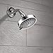 Shower Head High Pressure 4 Inch Showerhead 5-setting Adjustable Shower Head, Rain Shower Head 2.5 gpm Showerhead Flow Restrictor High Flow Shower Heads Bathroom Powerful Shower Head Water Saving