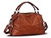 Hynes Victory Womens Luxury Hobo Handbag (Brown)