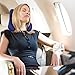 Car Travel Pillow Head Chin and Neck Support Pillow Rest, Mudder Memory Foam Neck Pillow for Car Comfort Claw-style with Machine Washable Cover (Blue)