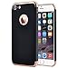 iPhone 7 Case, VANSIN 3 In 1 Ultra Thin and Slim Hard Case Coated Non Slip Matte Surface with Electroplate Frame for Apple iPhone 7 (4.7'')(2016) -- Black & Gold