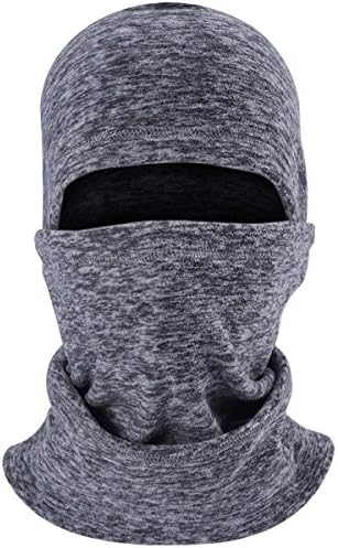 3 JOKERS Outdoor Sports Winter Warm Hat Wind-Resistant Balaclava Windproof Ski Mask Cap Neck Warmer Cold Weather Winter Motorcycle,Ski&amp;Snowboard Gear For Men and Women,Gray(M)