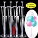Balloon Stand Kit, 4 Set Clear Balloon Column Stand Kits with 7 Sticks 7 Cups 1 Base Table Desktop Holder and 1 Pump, DIY Balloon Holder for Birthday,Wedding,Party, Christmas Decorations