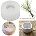 Jeteven Flower Pot Silicone Rubber Molds Candle Soap Bottle Mold Handmade Craft Mold DIY Garden Planter Vase Ashtray Mould Tool 6 x 1.5 x 3.2cm White