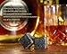iiiMY Whiskey Stones and Glasses Gift Set, Whiskey Rocks Chilling Stones in Premium Handmade Wooden Box Cool Drinks without Dilution Whiskey Glasses Set of 2, Gift for Dad, Husband, Men