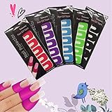 DANCINGNAIL 10 Pack 100 Piece Soft Plastic Nail Protector To Keep Polishing Without Mess