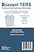 Discount TENS - Electrodes, Premium Quality XL Replacement Pads for TENS Units, 5 Pairs of Snap TENS Unit Electrodes (10 TENS Unit Pads), 2 inch x 4 inch