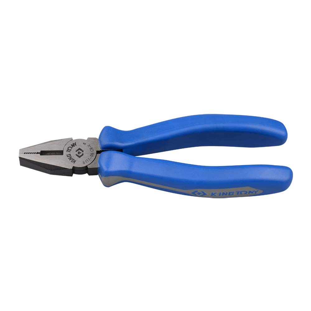 KING TONY 6111-07 PP and TPR European Style Combination Pliers, 188 mm Length
